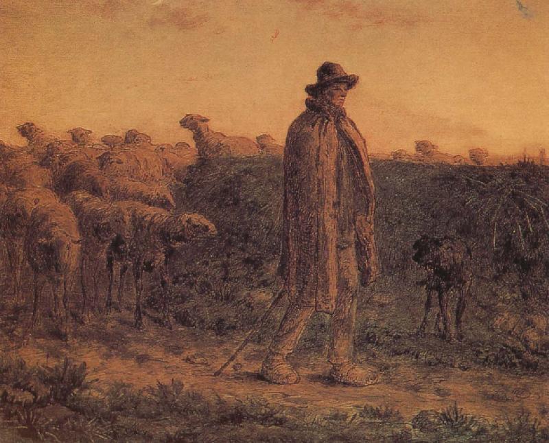  Detail of Shepherden with his sheep